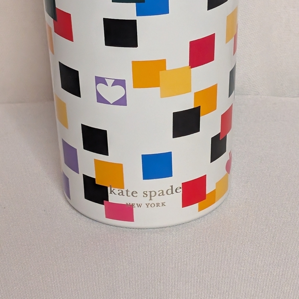 Kate Spade Scattered Checks Stainless Steel Tumbler NWT - Picture 2 of 5
